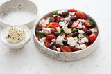 Elegant Two-Sized Serving Dish Set in White and Black Dots