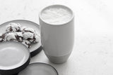 Ori - Ceramic tumbler in gray and white glossy glaze