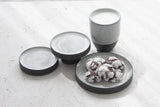 Ori - Ceramic tumbler in black and white glossy glaze