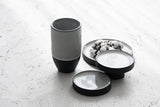 Ori - Ceramic tumbler in black and white glossy glaze