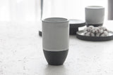 Ori - Ceramic tumbler in black and white glossy glaze