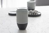 Ori - Ceramic tumbler in black and white glossy glaze