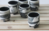 PLUS - Ceramic espresso cup marbled look