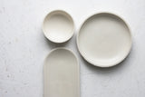 Ceramic white centerpiece set