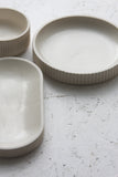 Ceramic white centerpiece set