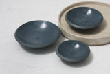 Serving set- Ceramic dishes in nordic blue-gray