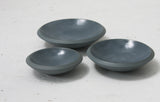 Serving set- Ceramic dishes in nordic blue-gray