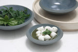 Serving set- Ceramic dishes in nordic blue-gray