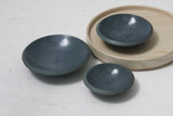 Serving set- Ceramic dishes in nordic blue-gray