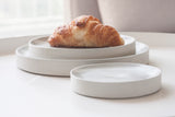 Serving platters set- Ceramic platters set in light gray