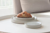 Serving platters set- Ceramic platters set in light gray