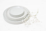 Serving platters set- Ceramic platters set in light gray