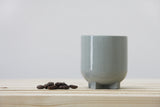 PLUS - Ceramic espresso cup in gray with clear glossy glaze