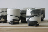 PLUS - Ceramic espresso cup marbled look