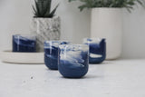 Emma- espresso cup in blue and white marble