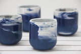 Emma- espresso cup in blue and white marble