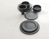 Elli dinnerware- Ceramic large size plate in black
