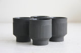 Modern ceramic espresso cup in black