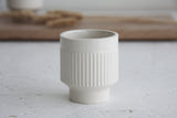 Modern ceramic espresso cup in white