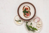 Serving platters set- Ceramic platters set in off white