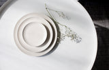 Serving platters set- Ceramic platters set in off white