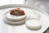 Serving platters set- Ceramic platters set in off white