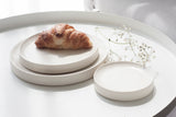 Serving platters set- Ceramic platters set in off white