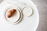 Serving platters set- Ceramic platters set in off white