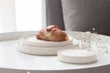 Serving platters set- Ceramic platters set in off white