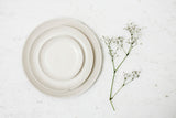 Serving platters set- Ceramic platters set in off white