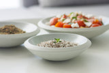Serving set- Ceramic dishes in nordic light gray