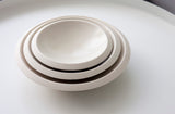 Serving set- Ceramic dishes in off white