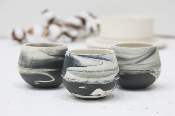 Unique ceramic espresso cups with saucer – Kari Ceramics