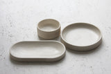 Ceramic white centerpiece set