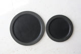 Elli dinnerware- Ceramic large size plate in black