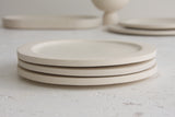 Elli- Ceramic medium size plate in white