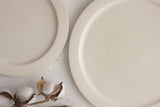 Elli dinnerware set- Ceramic plate set in white