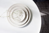 Serving platters set- Ceramic platters set in off white
